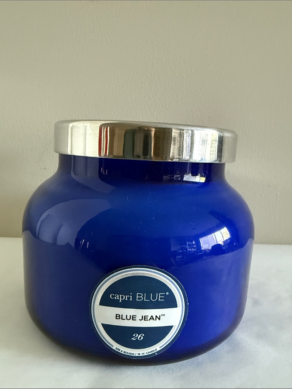 Scented Candles Blue Jean - Soy Candle Wax Blend - Jar Candles (19 oz) - Picture 3 of 7
